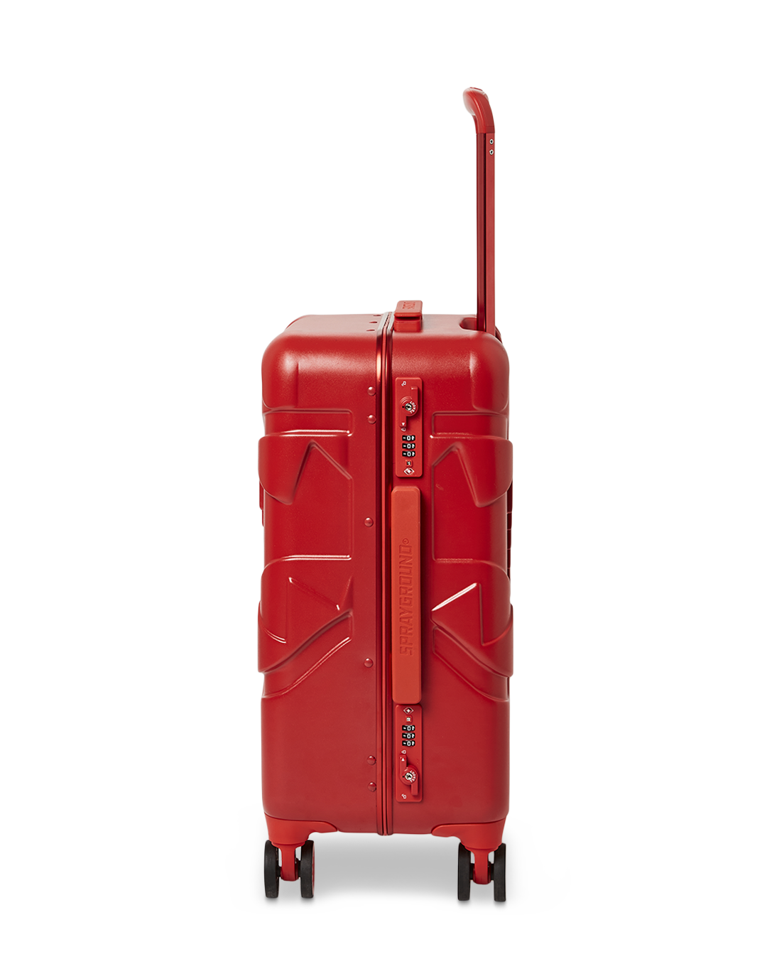 Limited Edition MOLDED SHARKITECTURE RED HARDSHELL CARRY-ON LUGGAGE