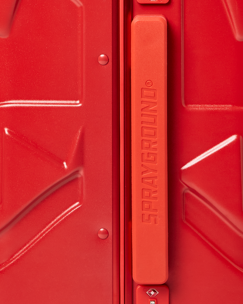Limited Edition MOLDED SHARKITECTURE RED HARDSHELL CARRY-ON LUGGAGE