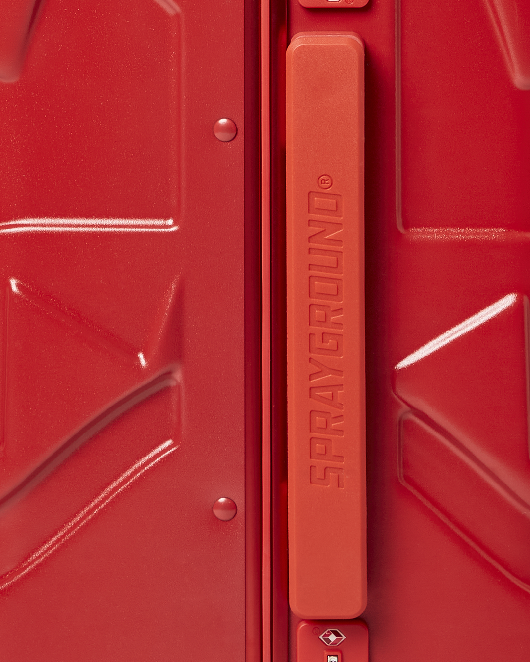Limited Edition MOLDED SHARKITECTURE RED HARDSHELL CARRY-ON LUGGAGE