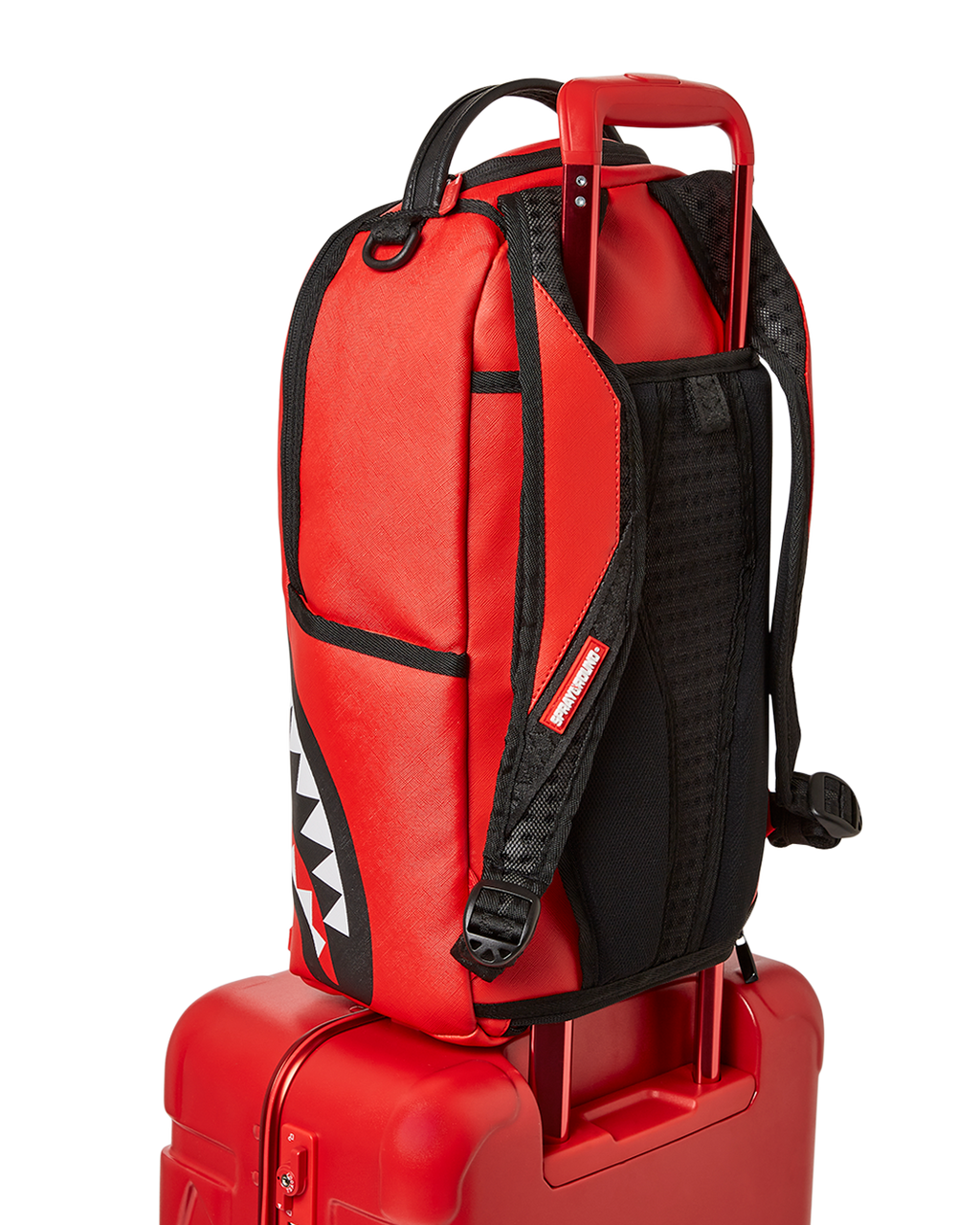Limited Edition MOLDED SHARKITECTURE RED HARDSHELL CARRY-ON LUGGAGE