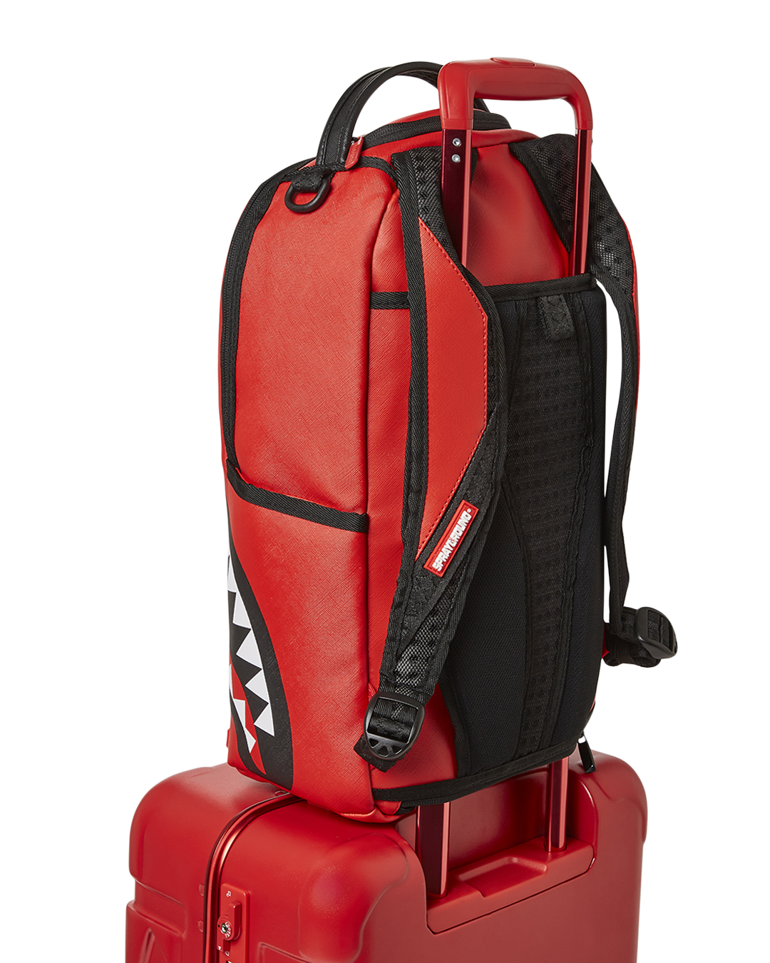 Limited Edition MOLDED SHARKITECTURE RED HARDSHELL CARRY-ON LUGGAGE