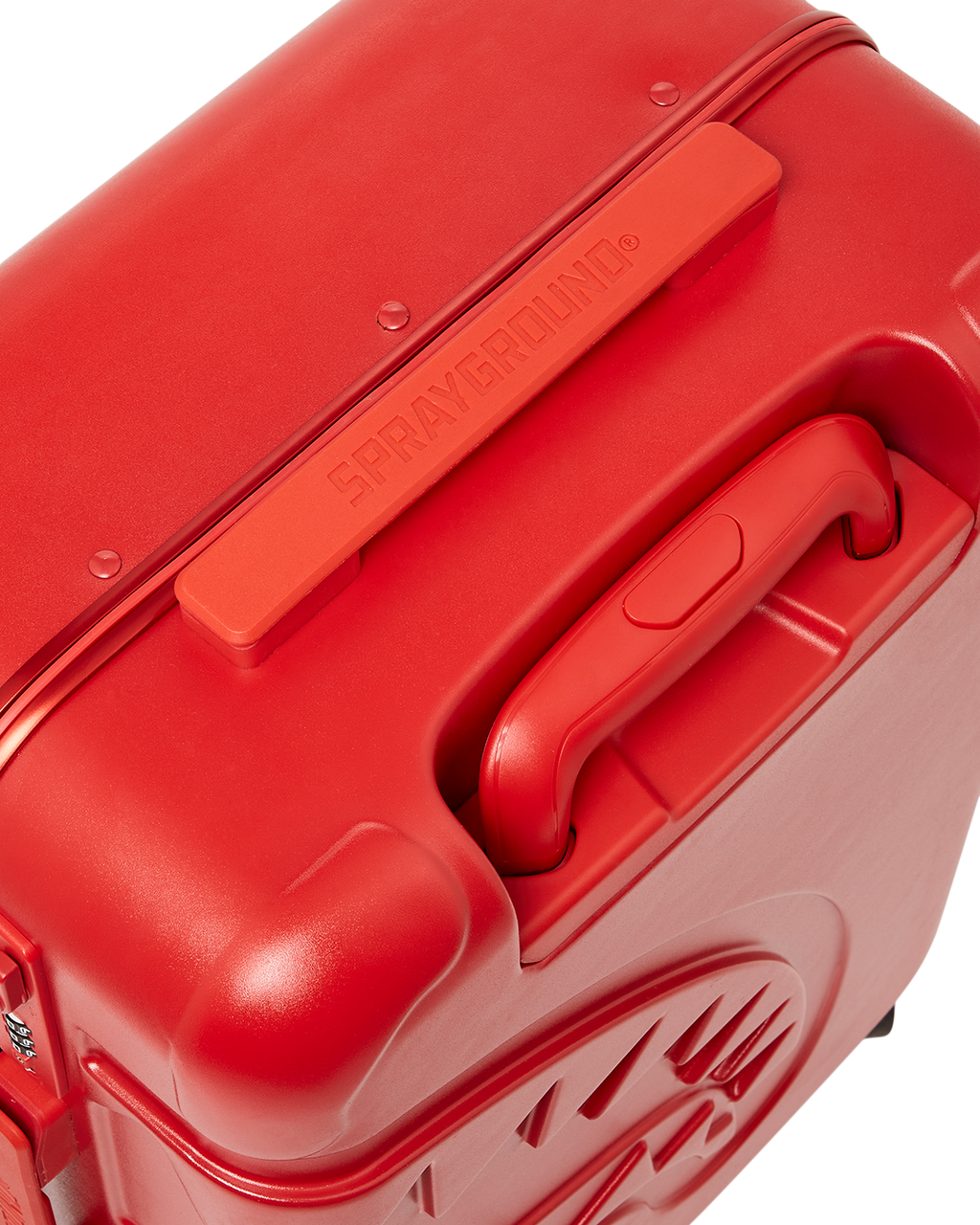Limited Edition MOLDED SHARKITECTURE RED HARDSHELL CARRY-ON LUGGAGE