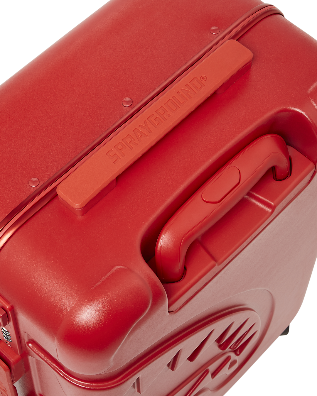 Limited Edition MOLDED SHARKITECTURE RED HARDSHELL CARRY-ON LUGGAGE