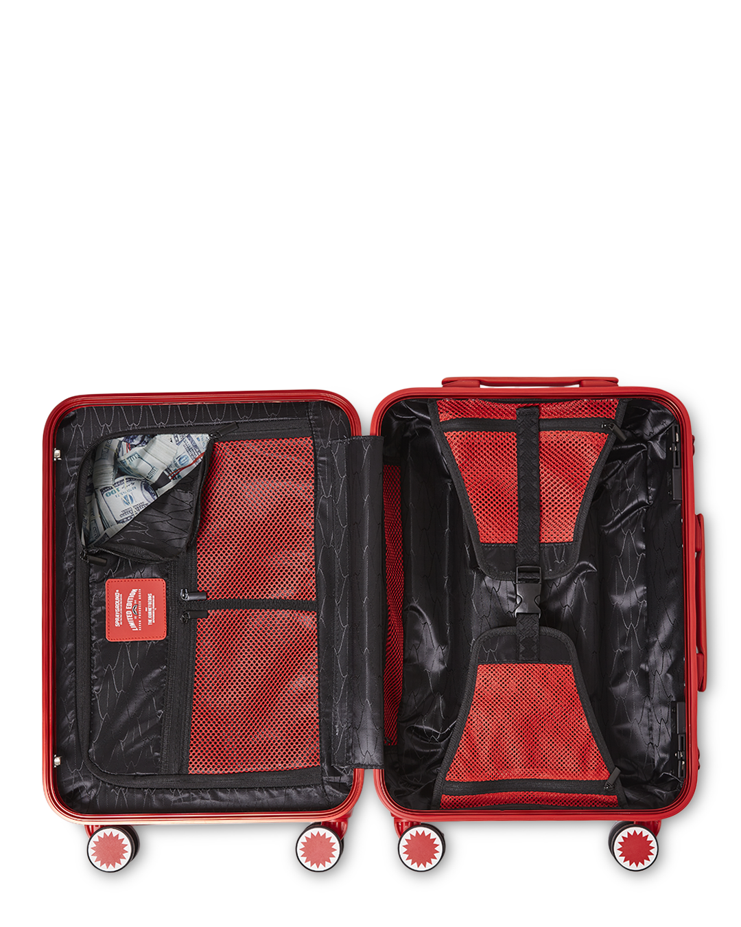 Limited Edition MOLDED SHARKITECTURE RED HARDSHELL CARRY-ON LUGGAGE