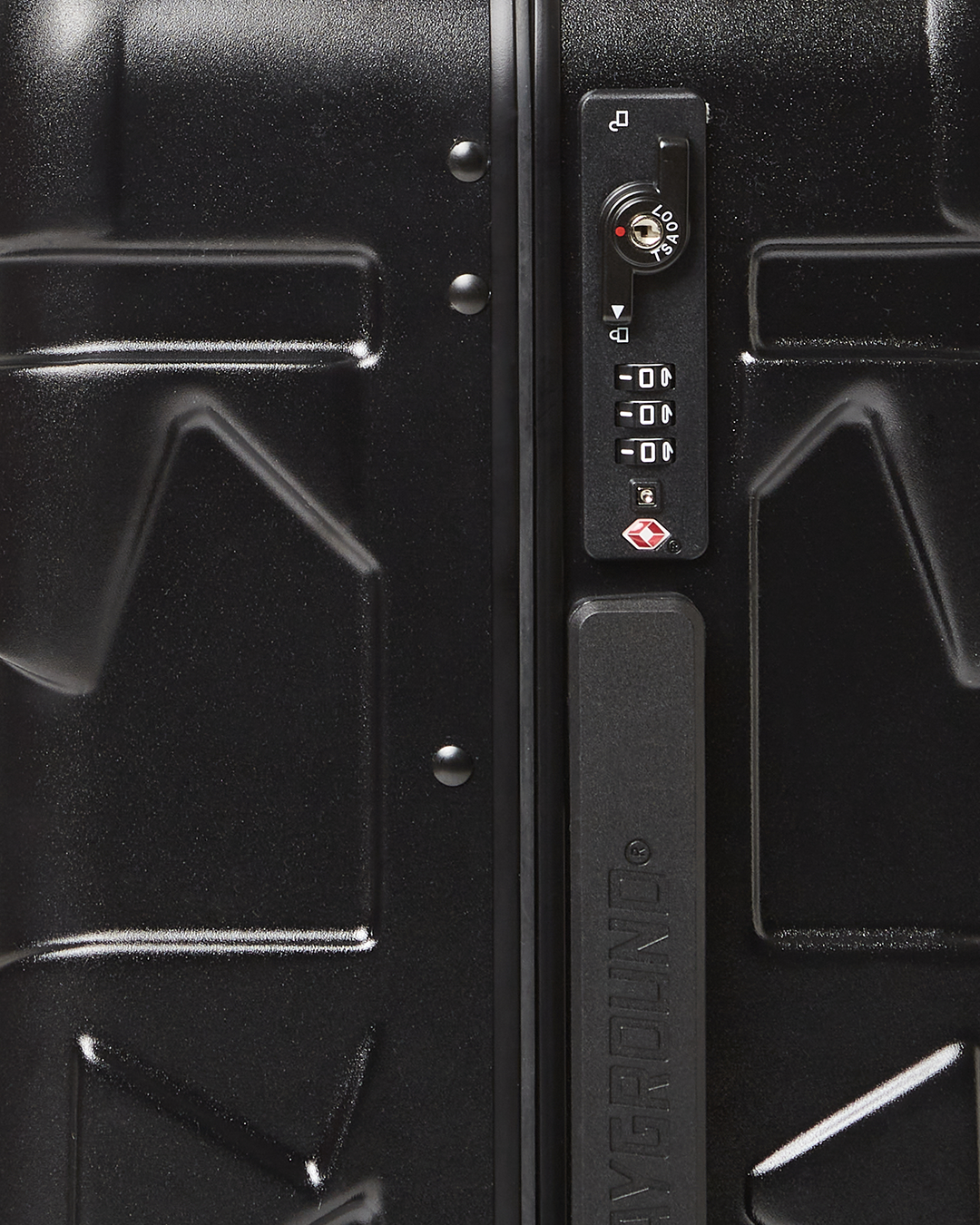 Limited Edition MOLDED SHARKITECTURE BLACK HARDSHELL CARRY-ON LUGGAGE