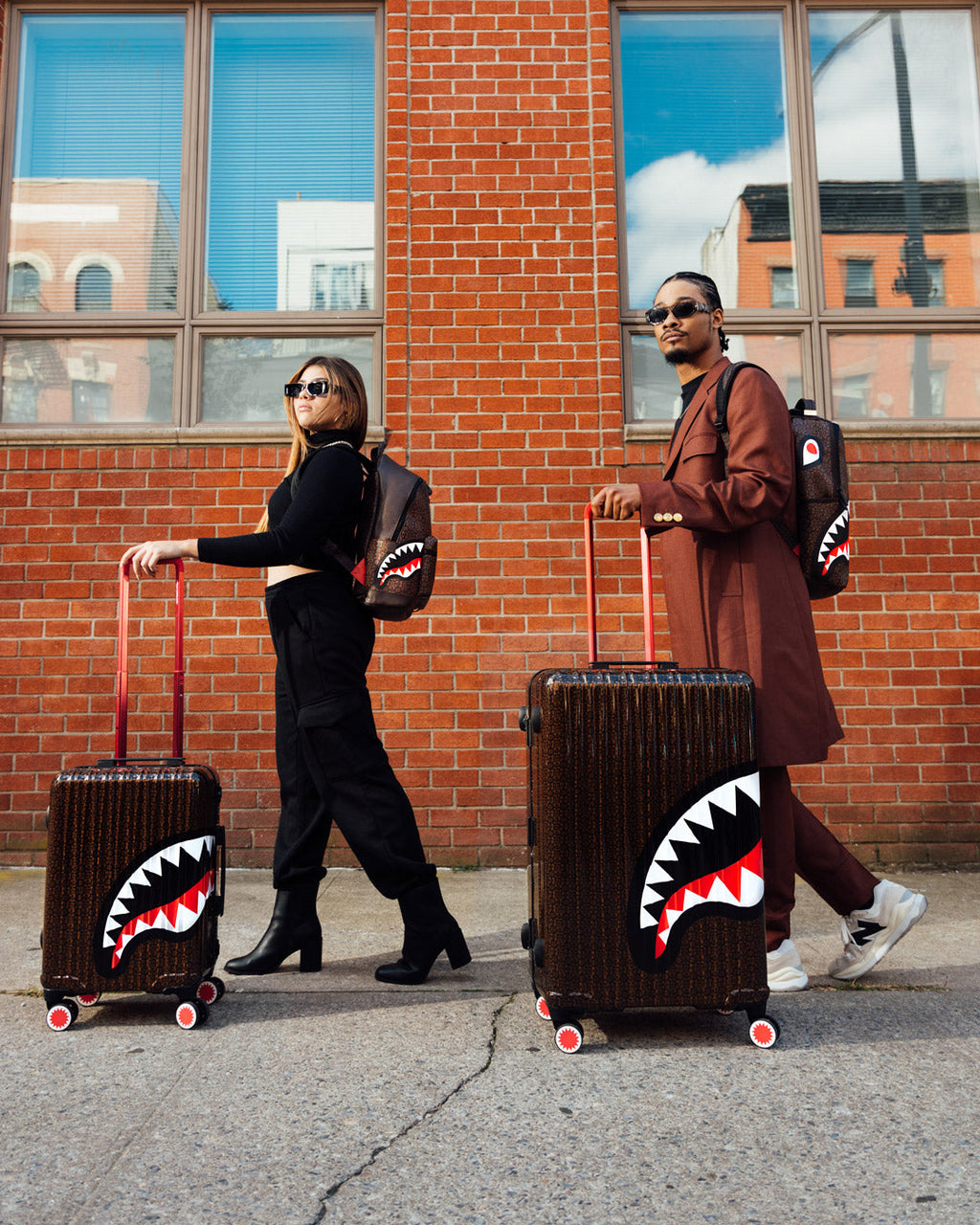 Limited Edition FRENZY SHARKS SHARKNAUTICS HARDSHELL CARRY-ON LUGGAGE