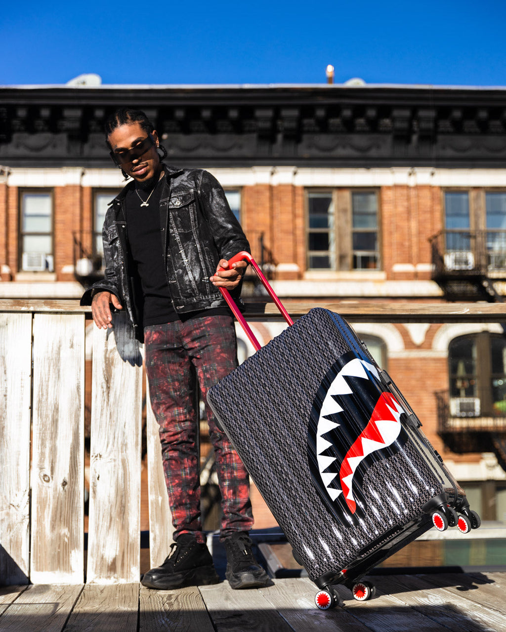 Limited Edition SPRAYGATTI REVV SHARKNAUTICS HARDSHELL FULL-SIZE LUGGAGE