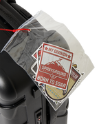 Limited Edition THE JOURNEY BEGINS SHARKITECTURE CARRY-ON LUGGAGE BLACK WITH EXTRA STICKERS