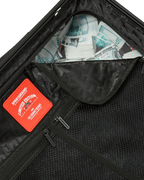 Limited Edition THE JOURNEY BEGINS SHARKITECTURE CARRY-ON LUGGAGE BLACK WITH EXTRA STICKERS