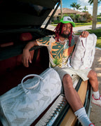 Limited Edition SHARK CHECK WHITE DUFFLE