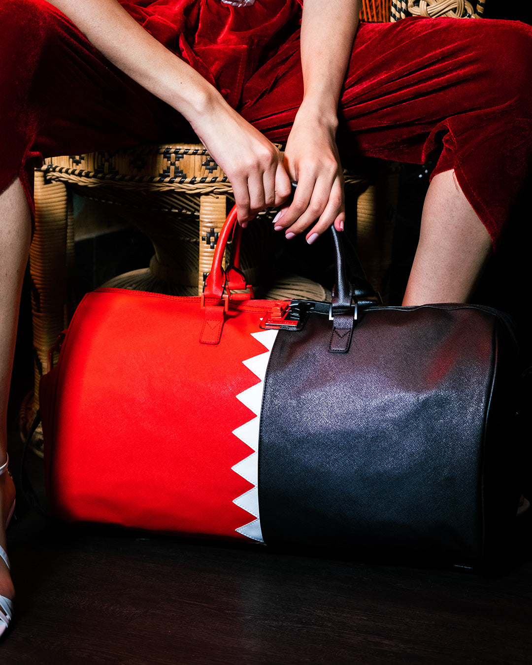 Limited Edition VERTICAL SHARK CUT & SEW DUFFLE