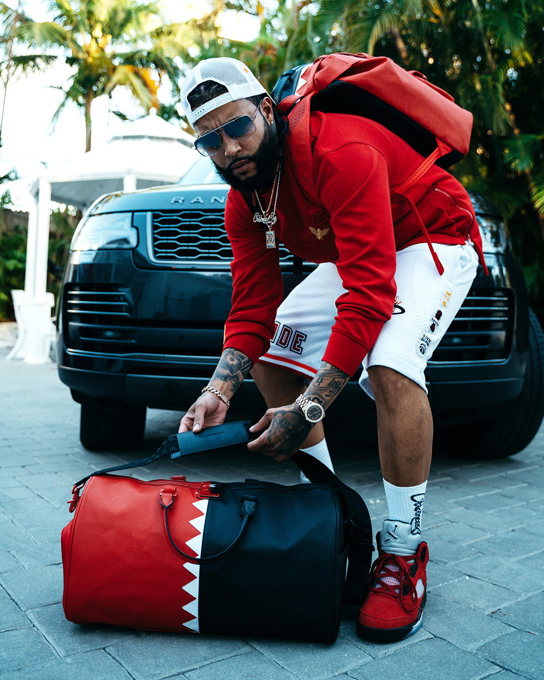 Limited Edition VERTICAL SHARK CUT & SEW DUFFLE
