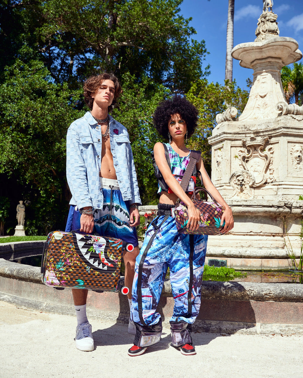 Limited Edition GARDEN OF SHARKS MINI DUFFLE