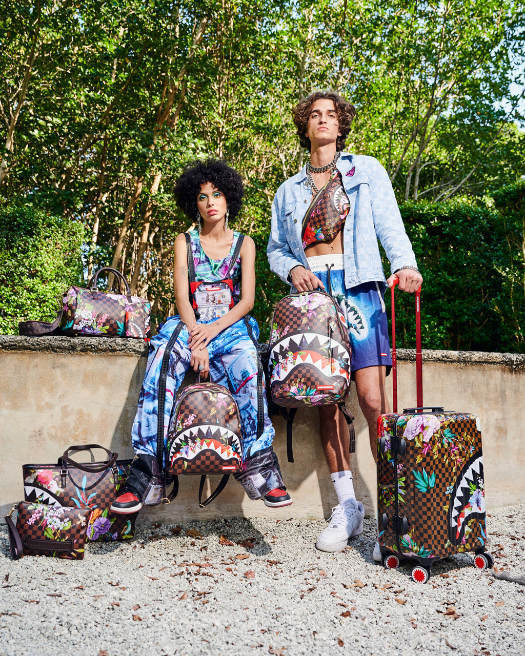 Limited Edition GARDEN OF SHARKS MINI DUFFLE