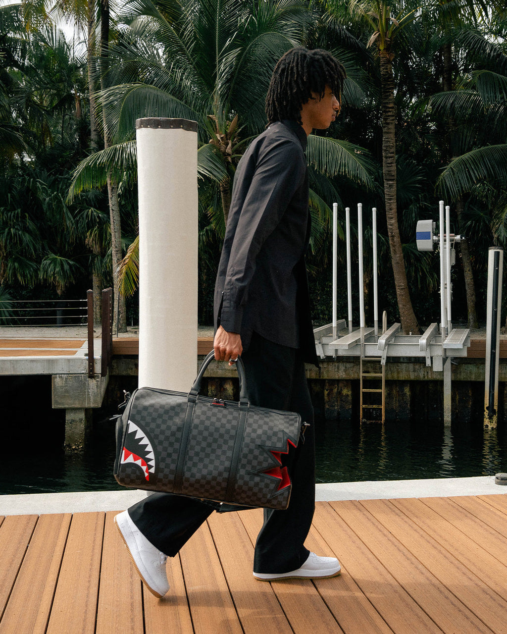 Limited Edition SHARK BITE SHARKS IN PARIS GRAY DUFFLE