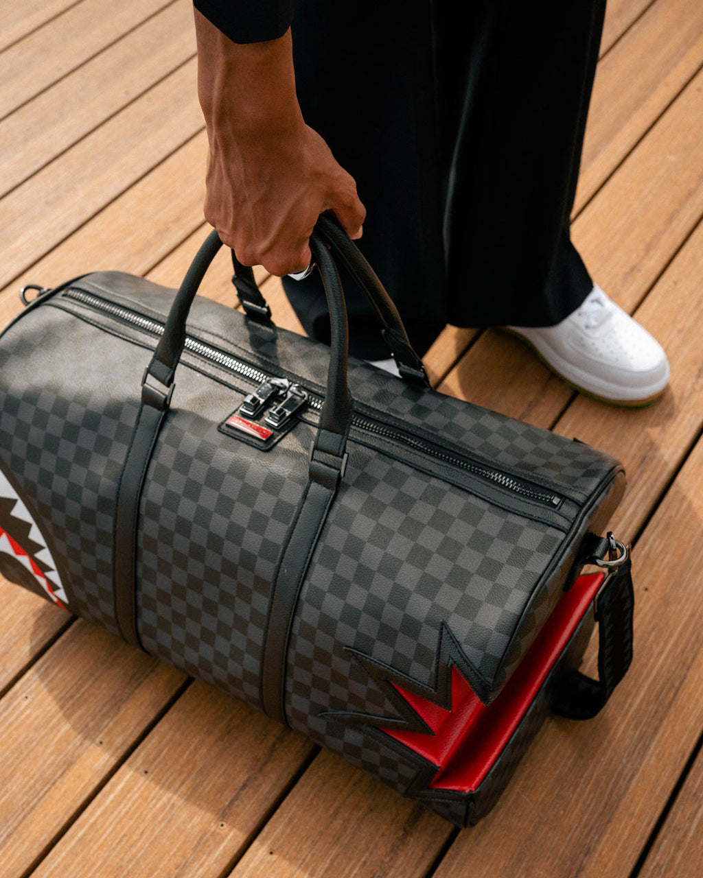 Limited Edition SHARK BITE SHARKS IN PARIS GRAY DUFFLE