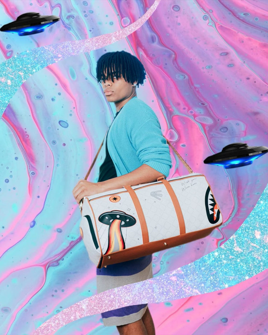 Limited Edition UFO EXTRA EXTRA TERRESTRIAL DUFFLE