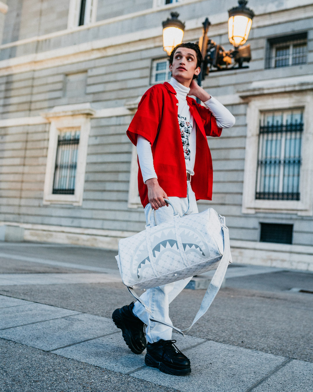 Limited Edition MONEY PATTERN POWDER EMPEROR DUFFLE
