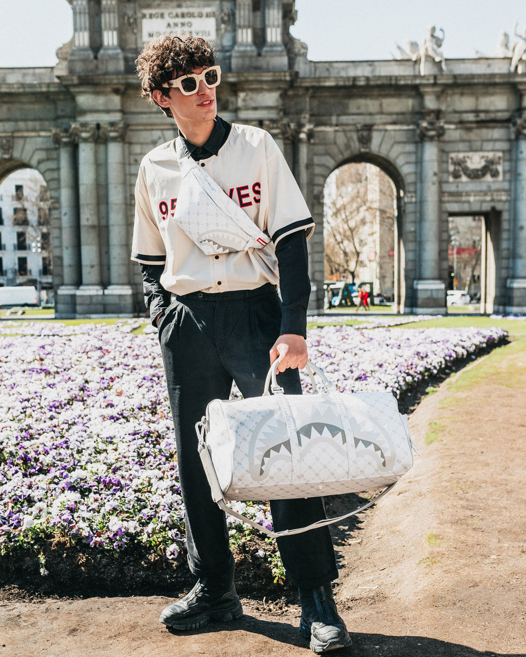 Limited Edition MONEY PATTERN POWDER EMPEROR DUFFLE