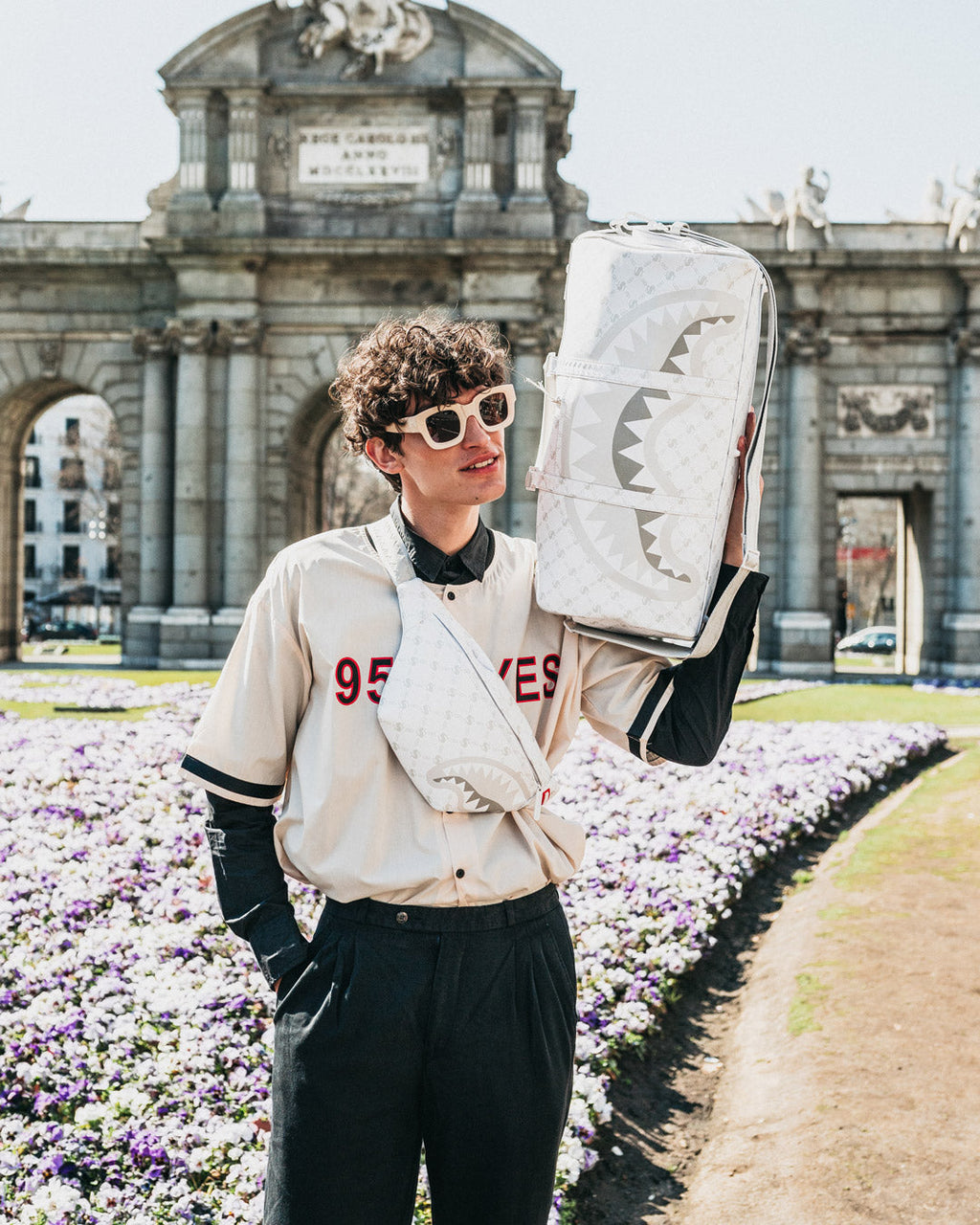 Limited Edition MONEY PATTERN POWDER EMPEROR DUFFLE