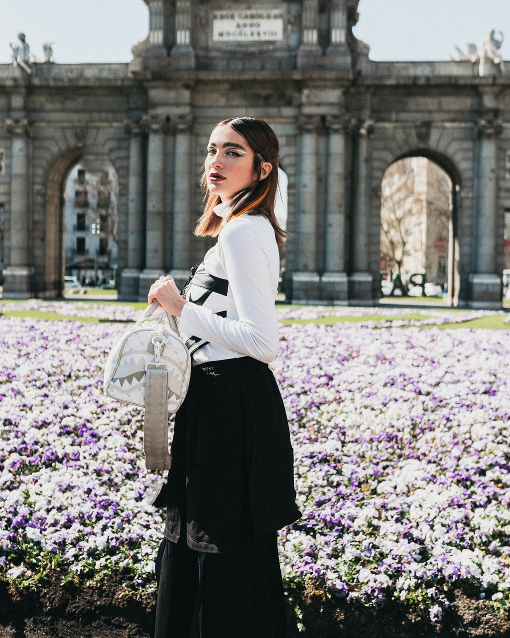 Limited Edition MONEY PATTERN POWDER MINI DUFFLE