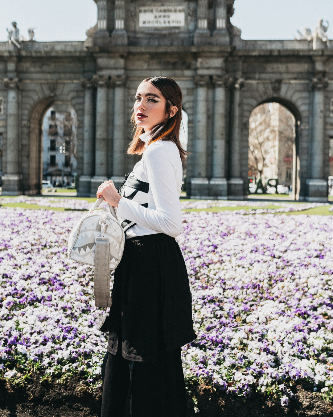 Limited Edition MONEY PATTERN POWDER MINI DUFFLE