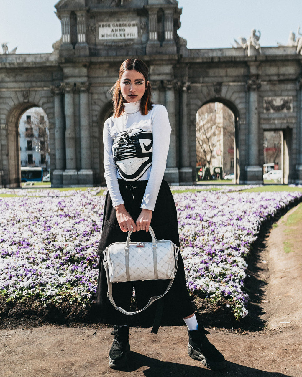 Limited Edition MONEY PATTERN POWDER MINI DUFFLE