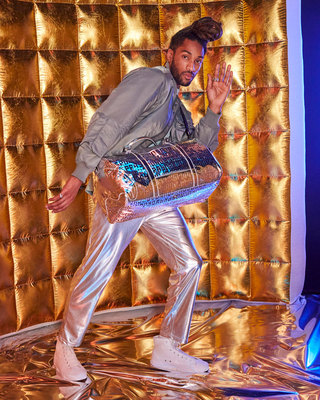 Limited Edition FUTURE TITAN METALLIC DUFFLE