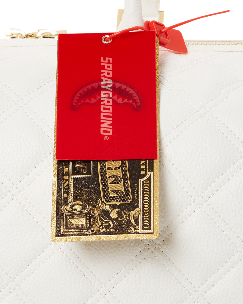 Limited Edition RIVIERA LE BLANC GOLD CHAIN SHARK MINI DUFFLE