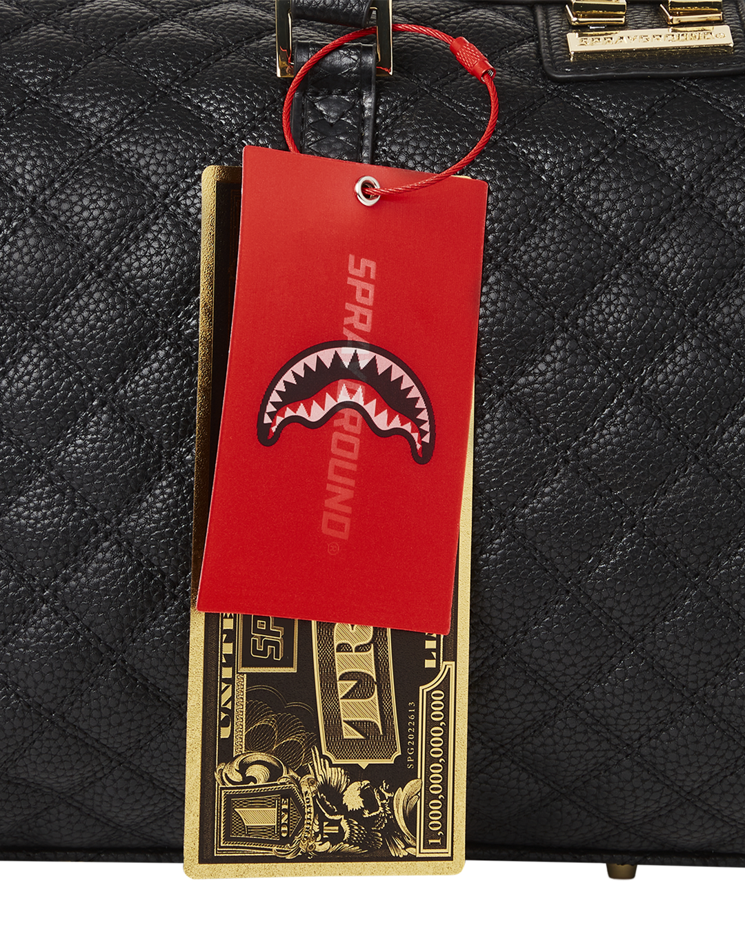 Limited Edition LEVELED UP SPLIT QUILT SHARK MINI DUFFLE