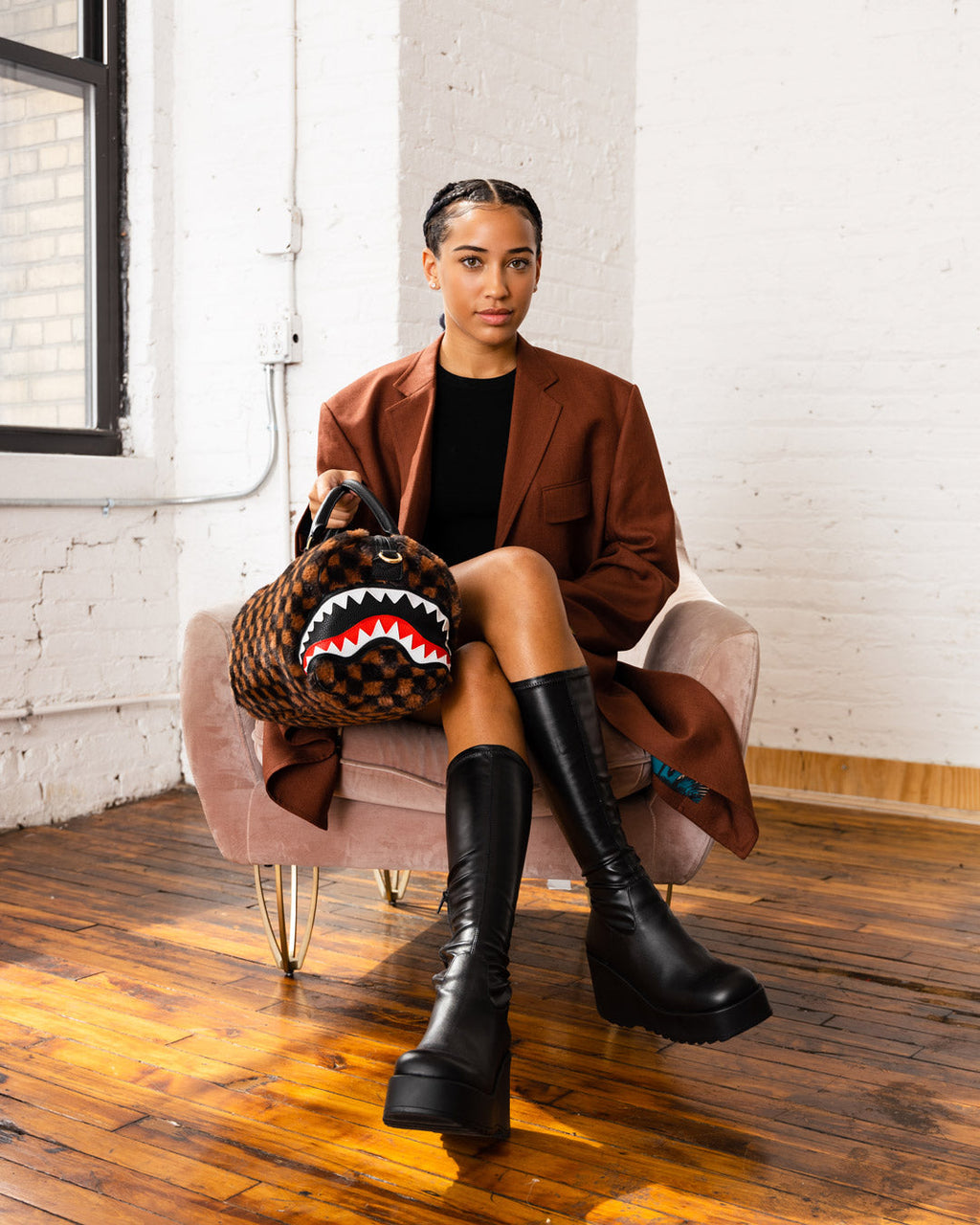 Limited Edition FURRR SHARKS IN PARIS MINI DUFFLE