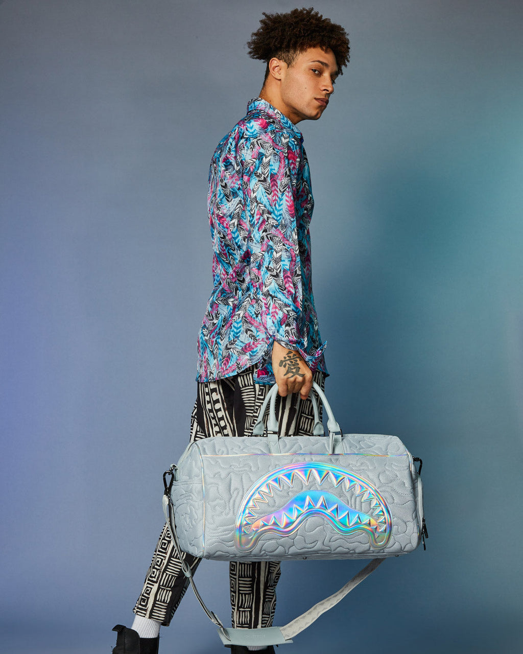 Limited Edition MIRASHAKU IRIDESCENT QUILT DUFFLE