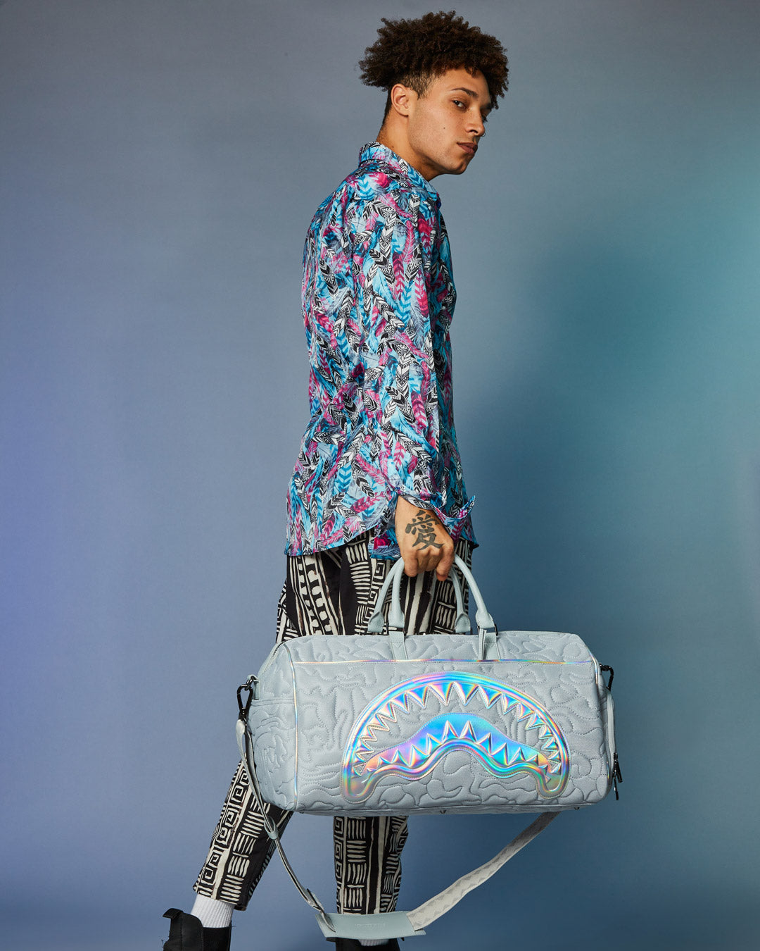 Limited Edition MIRASHAKU IRIDESCENT QUILT DUFFLE