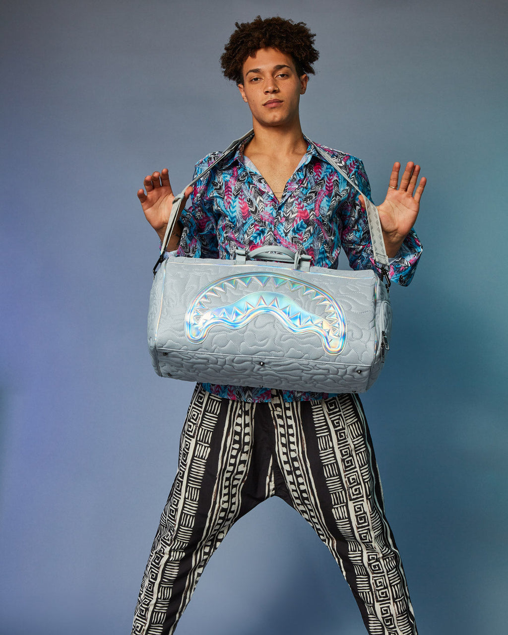 Limited Edition MIRASHAKU IRIDESCENT QUILT DUFFLE