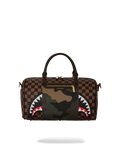 Limited Edition EXTERIOR GOLD ZIP POCKET SHARKS IN PARIS MINI DUFFLE