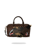 Limited Edition EXTERIOR GOLD ZIP POCKET SHARKS IN PARIS MINI DUFFLE