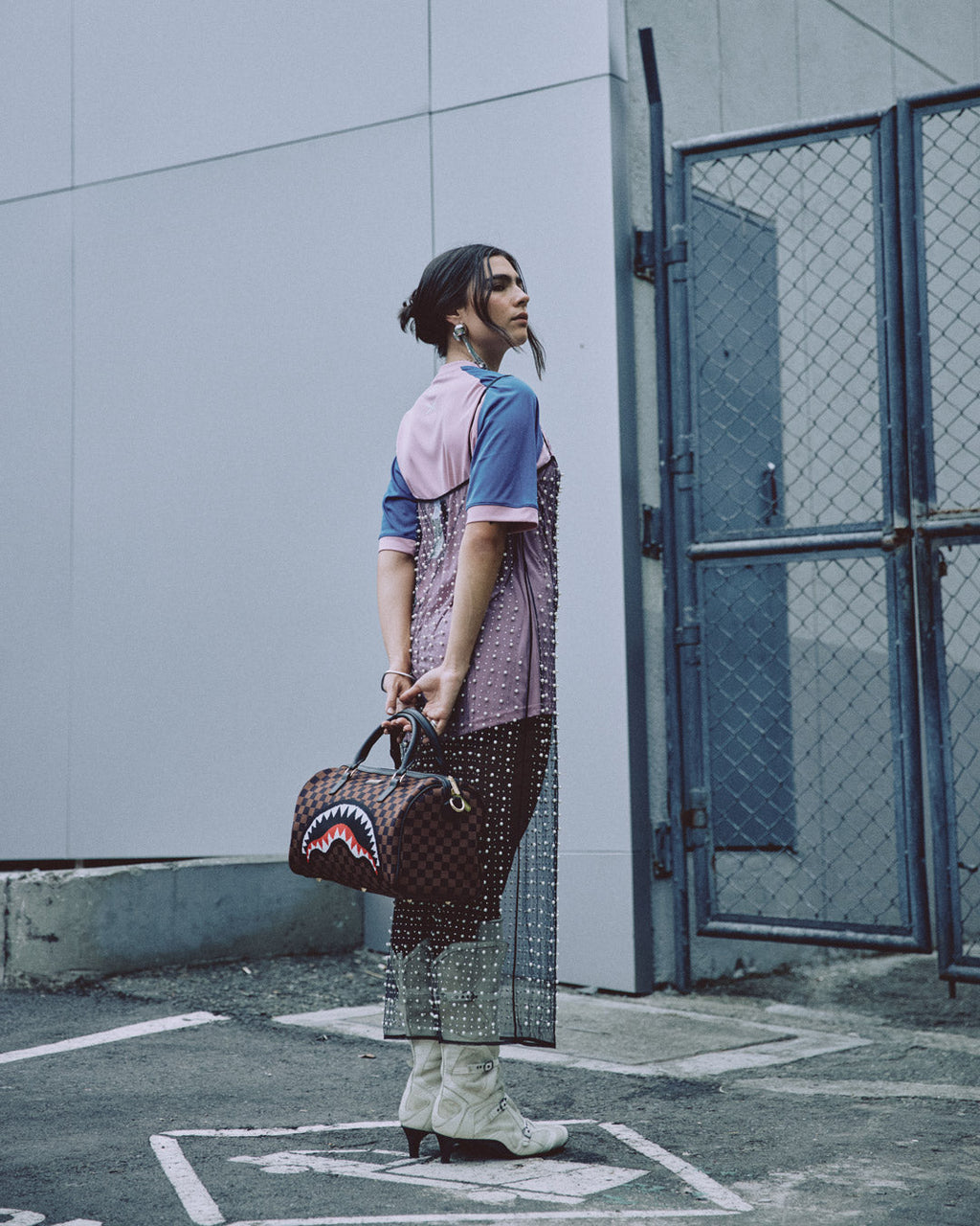 Limited Edition KYOTOKNIT SHARKS IN PARIS MINI DUFFLE