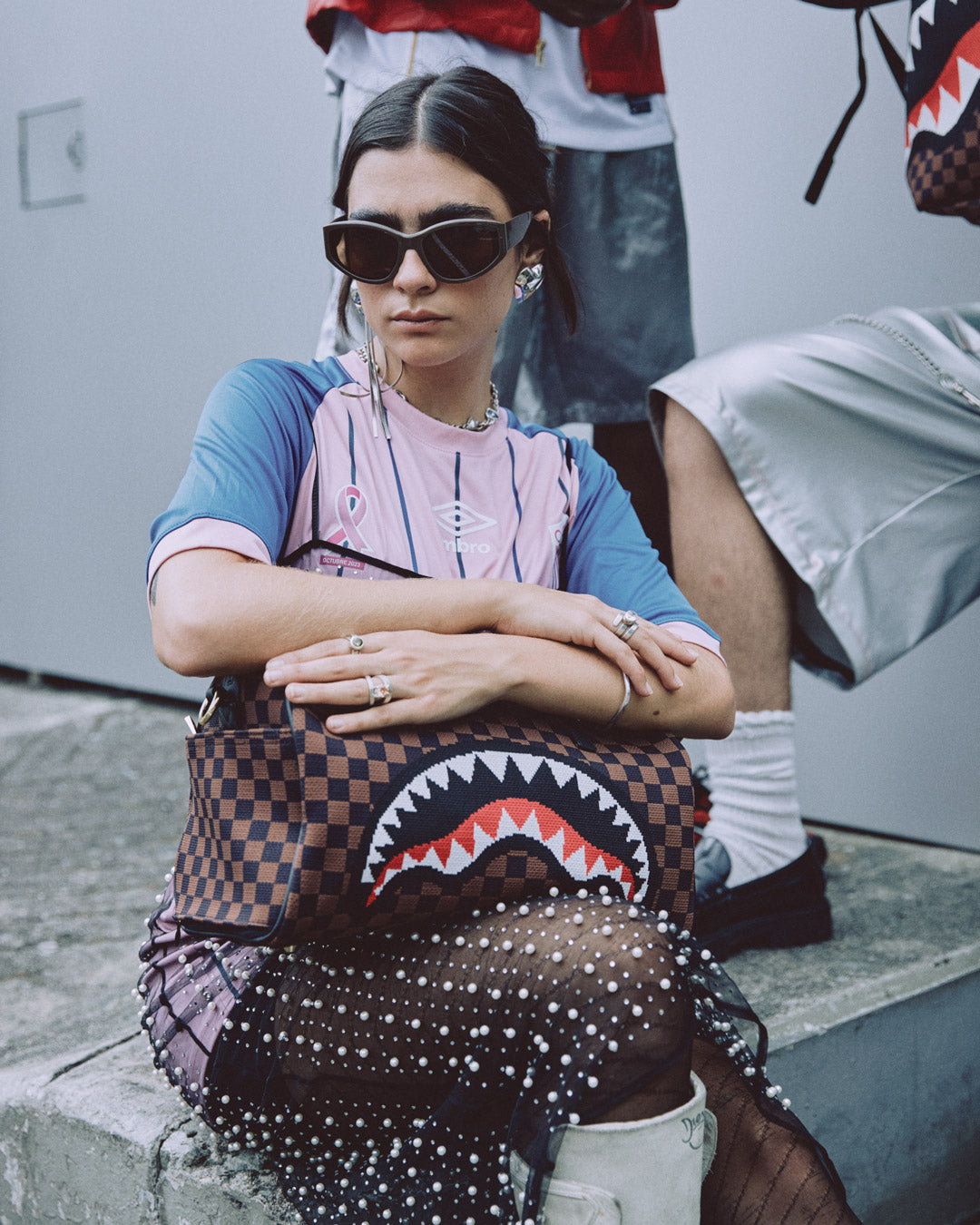 Limited Edition KYOTOKNIT SHARKS IN PARIS MINI DUFFLE