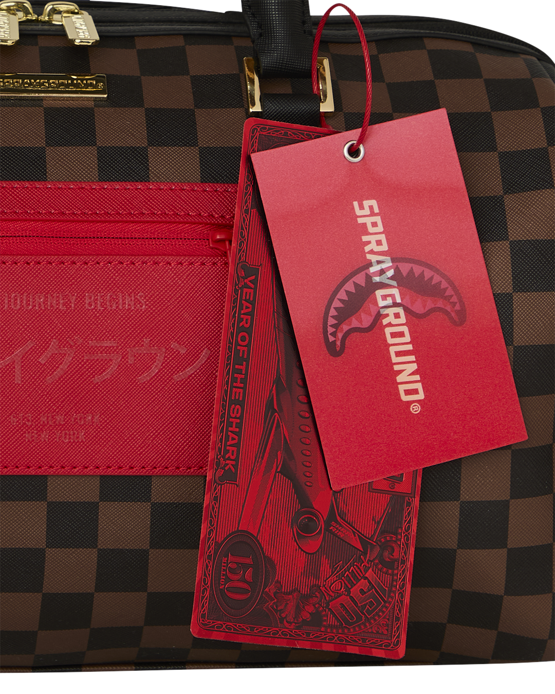Limited Edition KATANA CHECK BOSS MINI DUFFLE