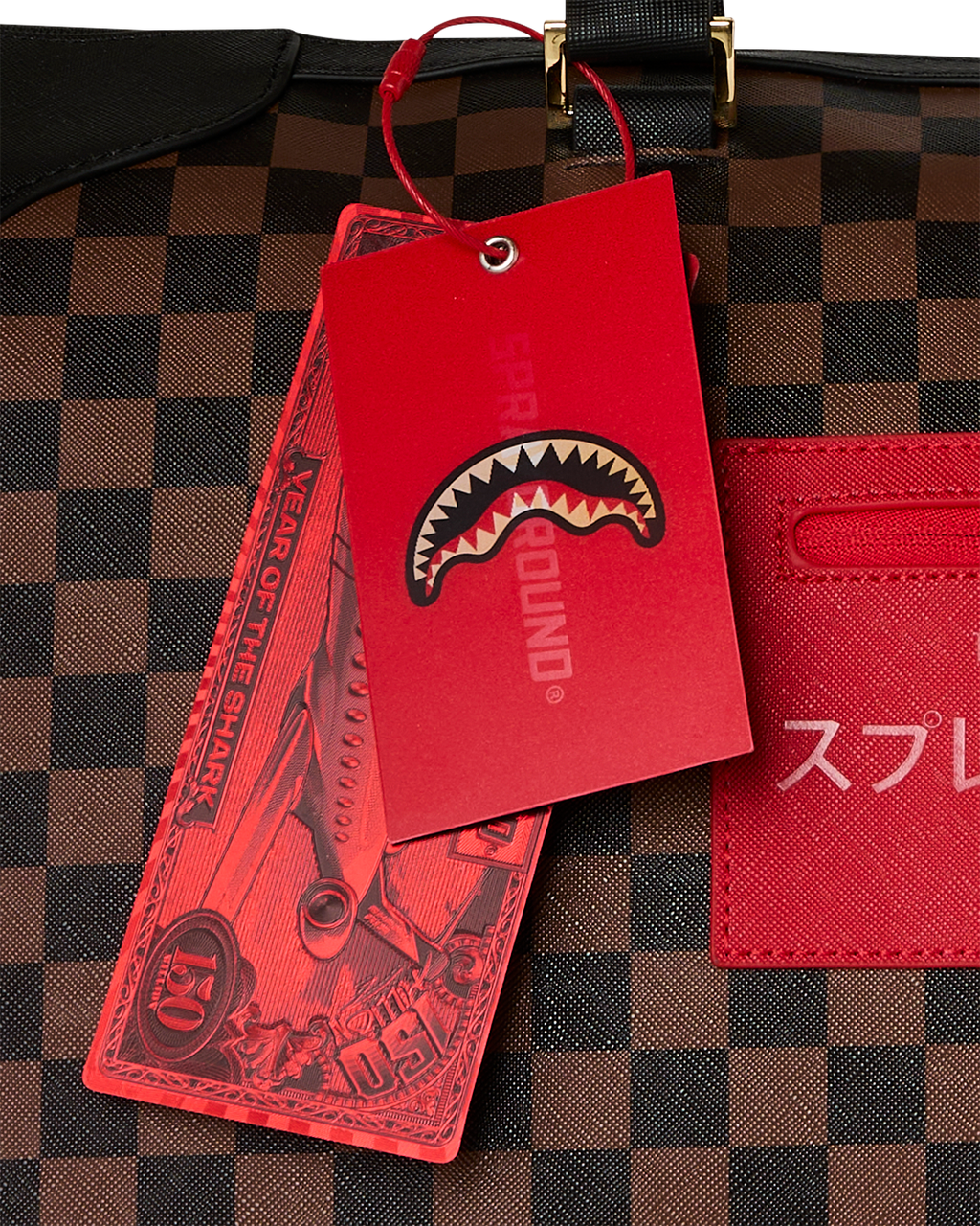 Limited Edition KATANA CHECK BOSS PYRAMID DUFFLE