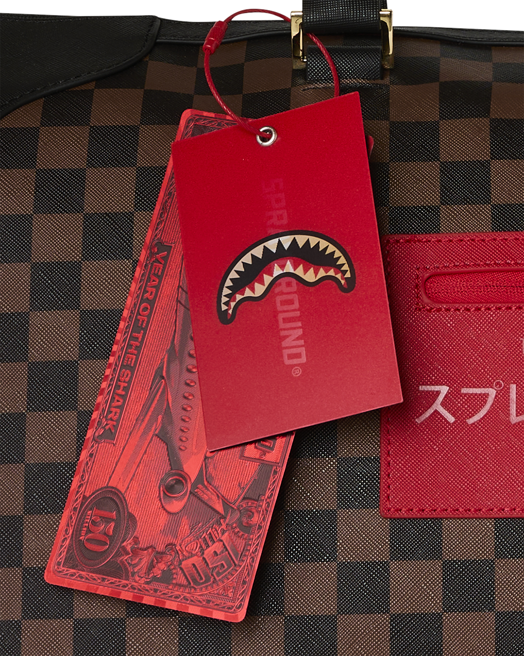 Limited Edition KATANA CHECK BOSS PYRAMID DUFFLE