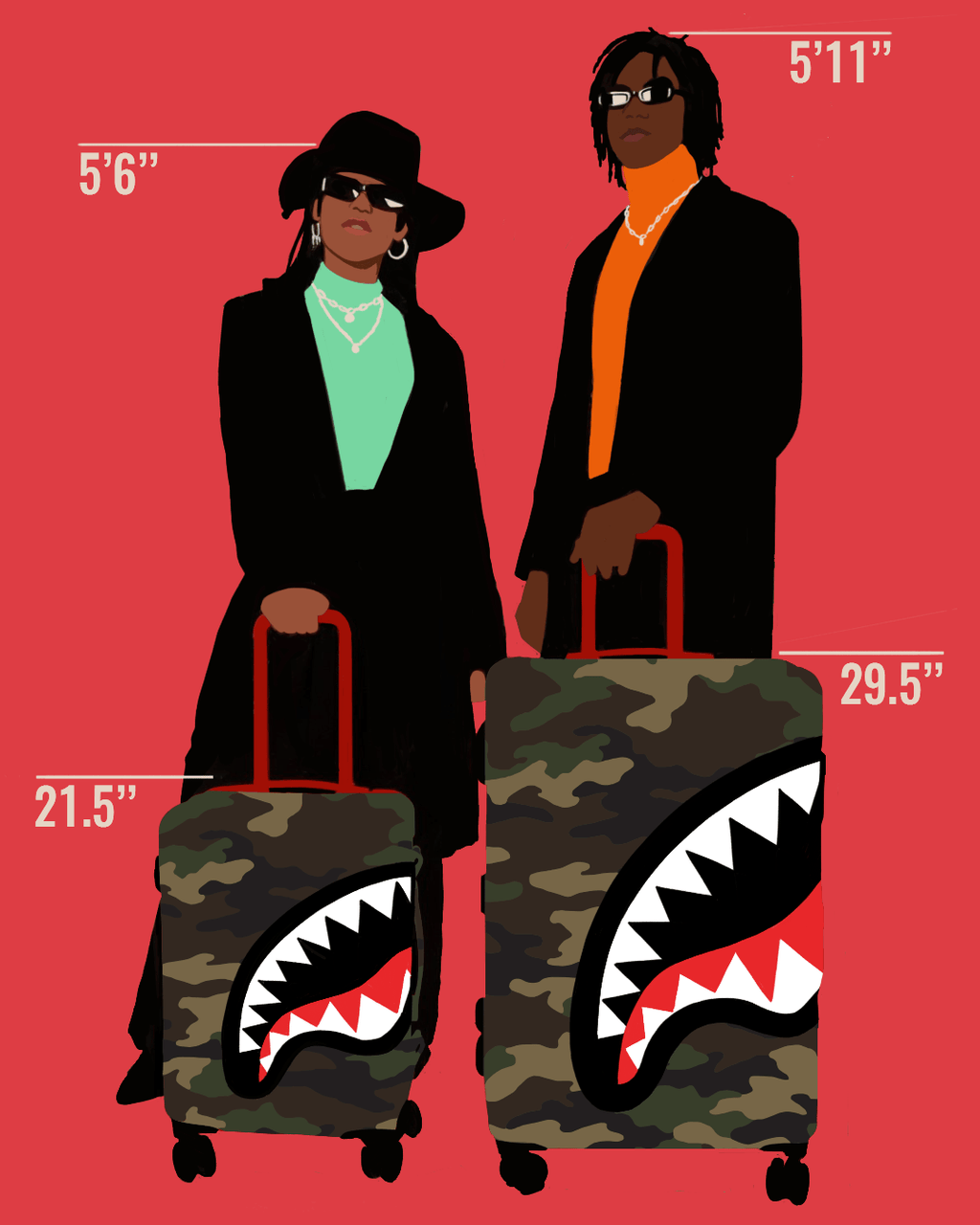 Limited Edition SHARKNAUTICS CAMO 21.5 CARRY-ON LUGGAGE