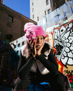 Limited Edition PINK LIL BEAR PUFF BEANIE