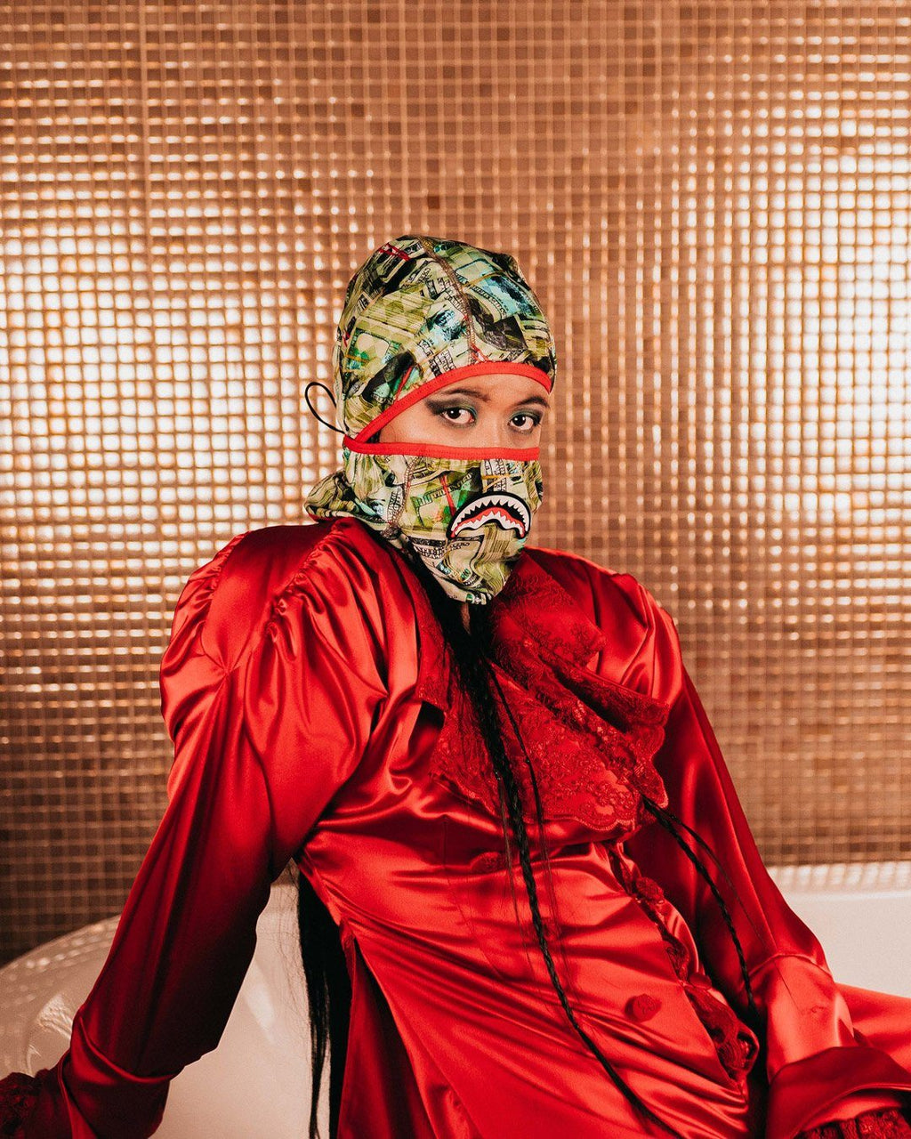 Limited Edition MAMA I MADE IT PULL DOWN SKI MASK