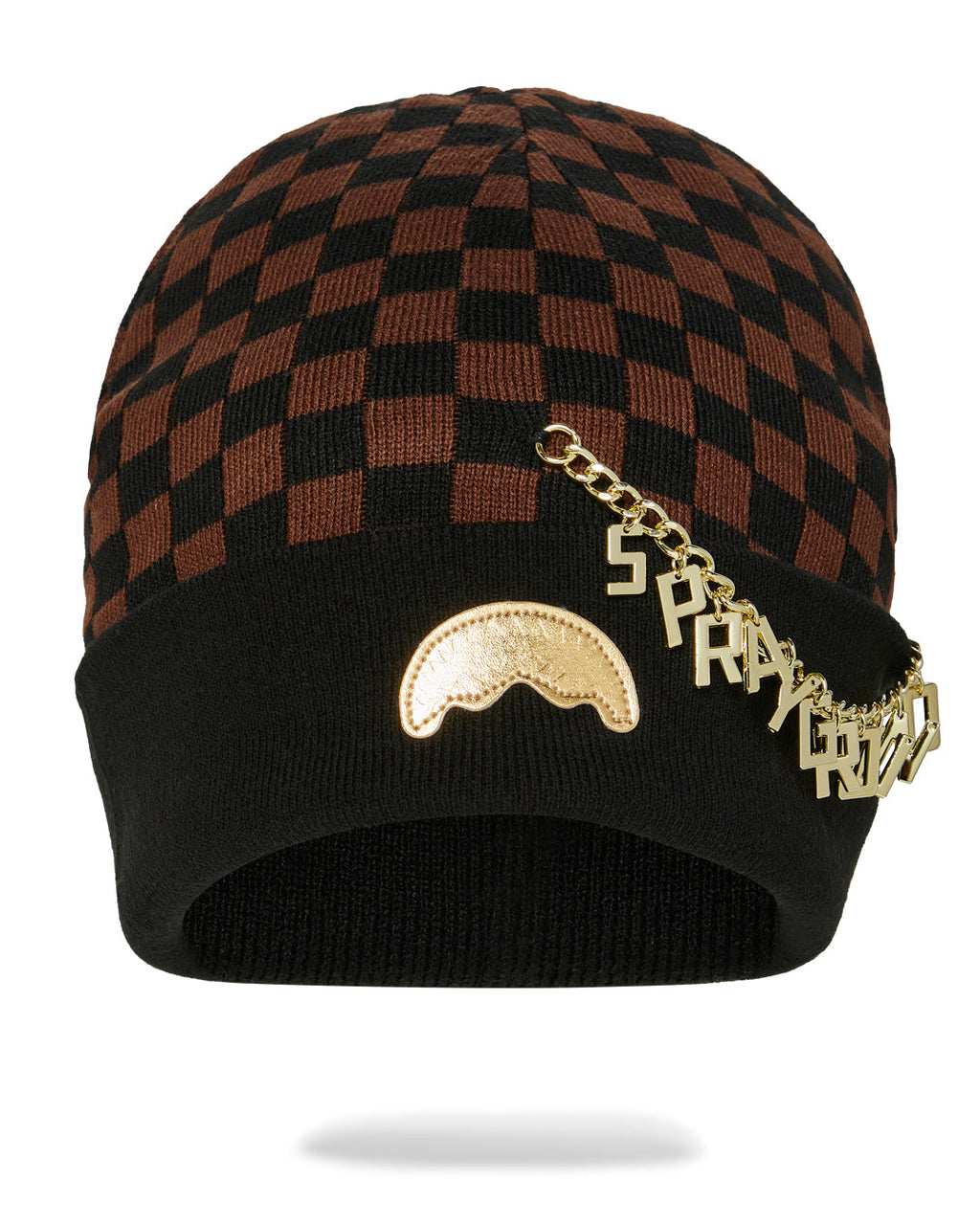 Limited Edition GOLD CHAIN CHECK BEANIE