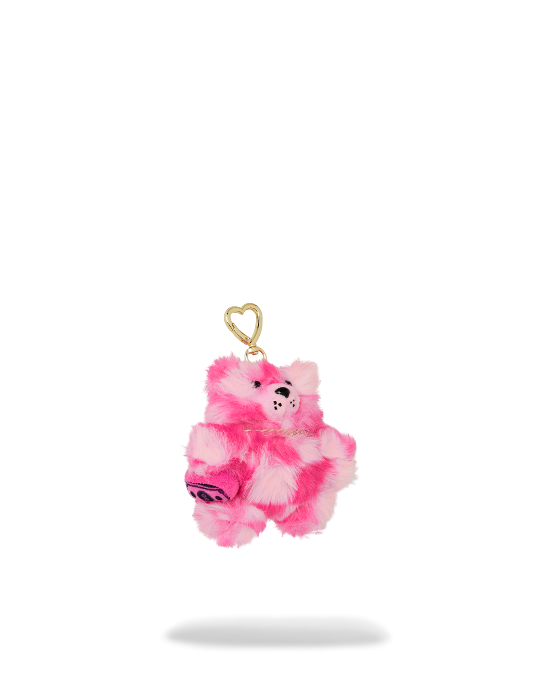 Limited Edition FURZILLA SHARK PINK CHECK KEYCHAIN