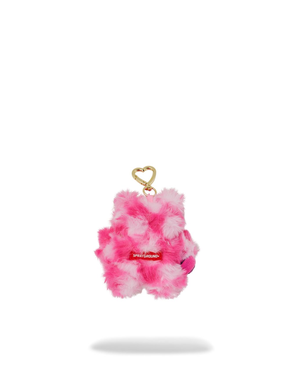 Limited Edition FURZILLA SHARK PINK CHECK KEYCHAIN