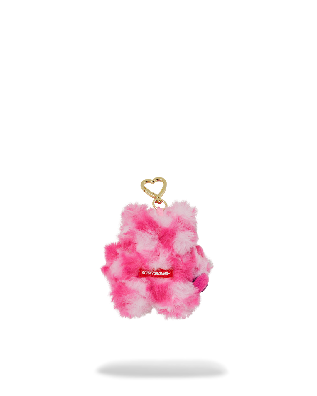 Limited Edition FURZILLA SHARK PINK CHECK KEYCHAIN