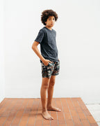 Limited Edition KIDS CAMO CHECKERED SWIM TRUNKS