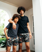 Limited Edition KIDS CAMO CHECKERED SWIM TRUNKS